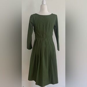 Eshakti Cotton line midi dress Size 4 green